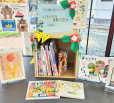 職場体験学習・生徒のおすすめ本を展示・貸出しています