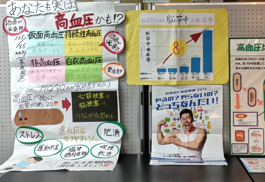 「本当は怖い高血圧」のロビー展をしています